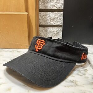 New Era MLB San Francisco Giants Black Adjustable Game Day Visor OSFM Adult